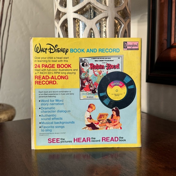 1979 Vintage Disneyland Walt Disney Mother Goose Rhymes Book & Record - Picture 6 of 6